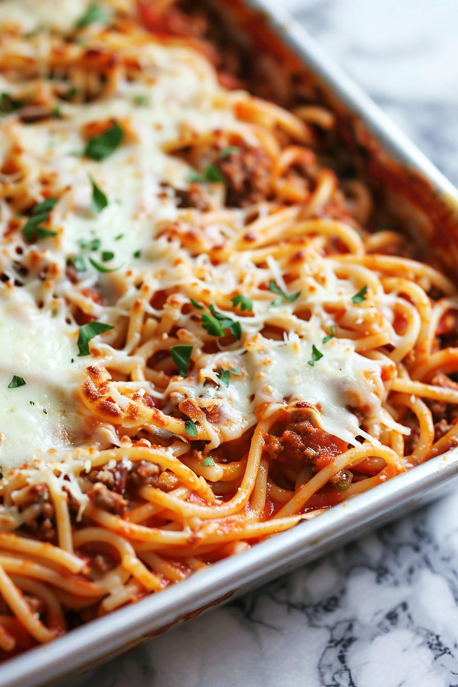 Baked Spaghetti Recipe With Ground Beef