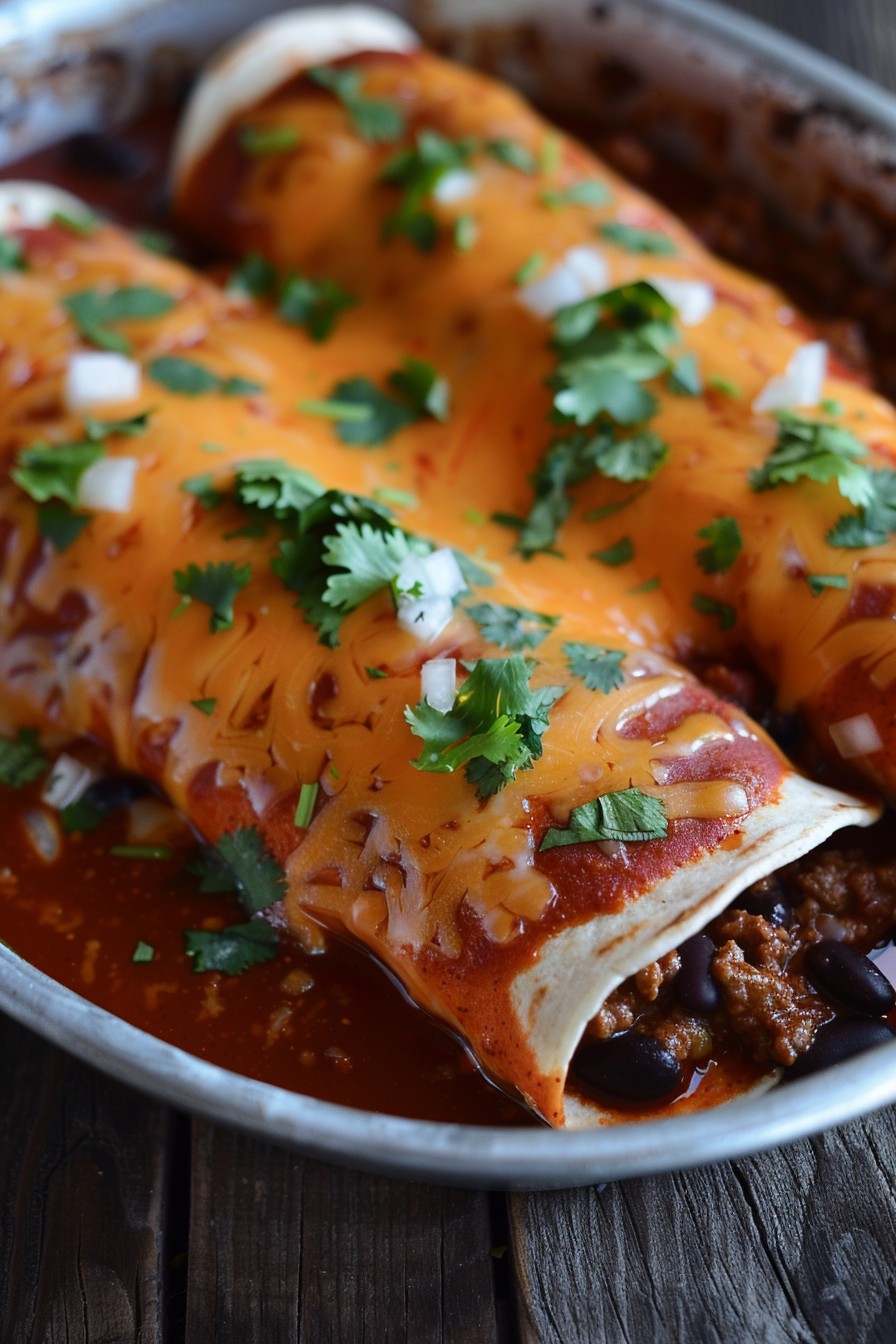 Bean And Beef Enchilada Recipe