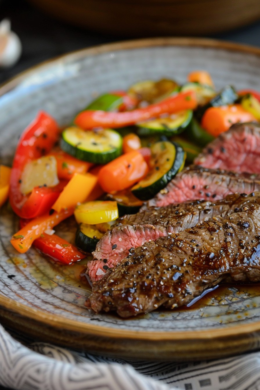 Beef Steak With Vegetables Recipe