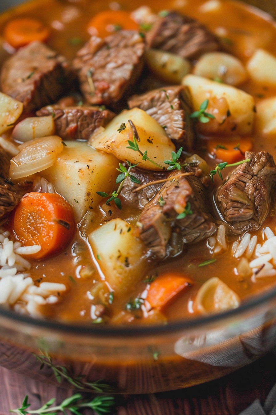 Beef Stew And Rice Recipe