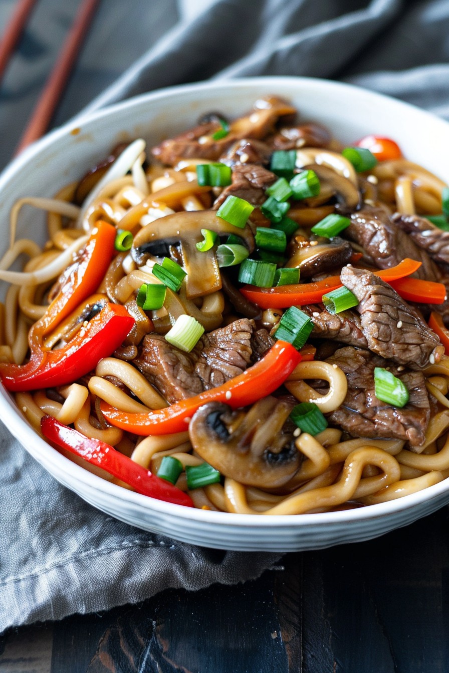 Beef Yaki Udon Recipe