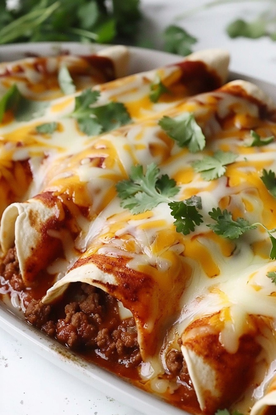 Corn Tortilla Beef Enchilada Recipe