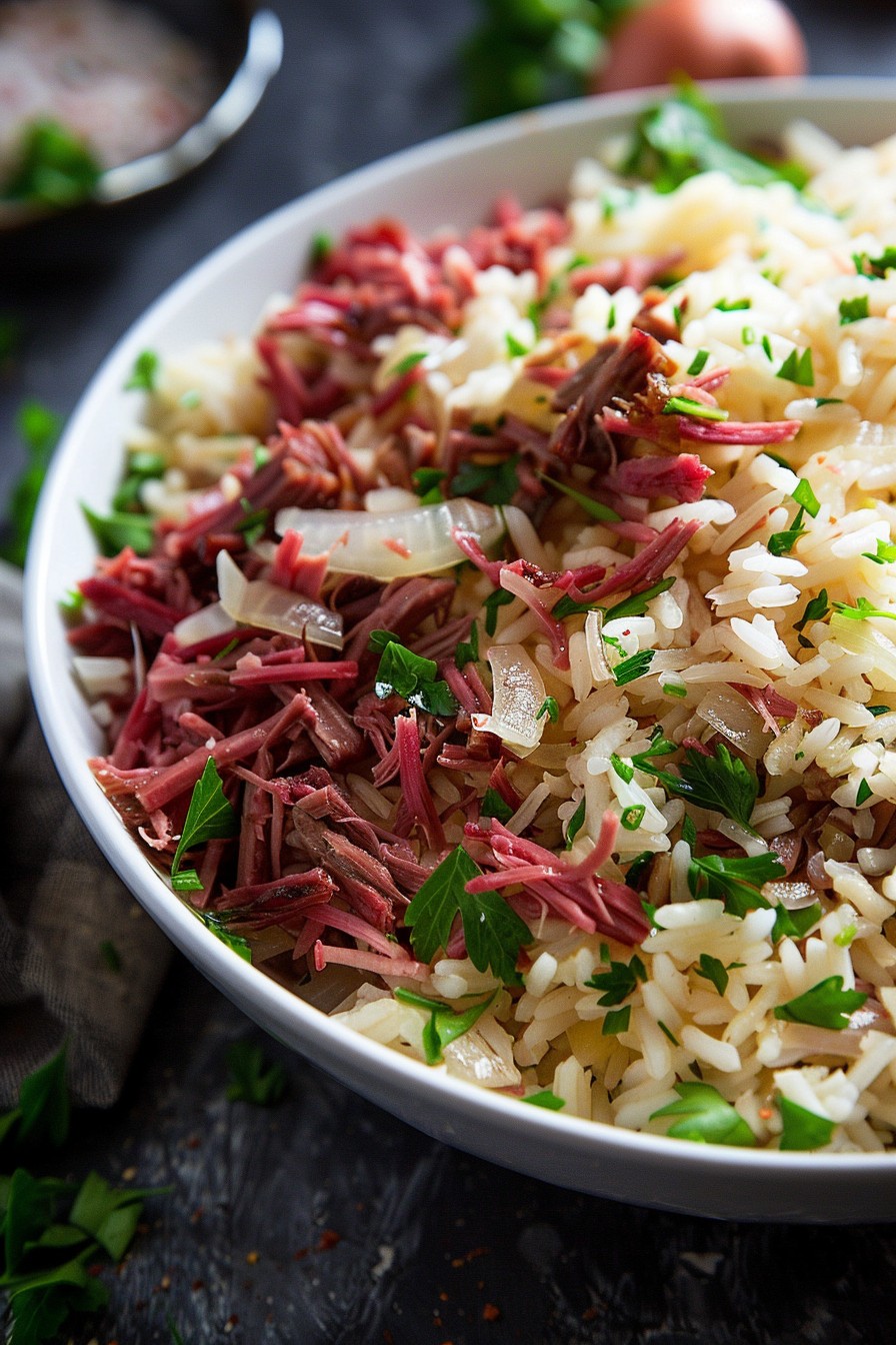 Corned Beef Rice Recipe