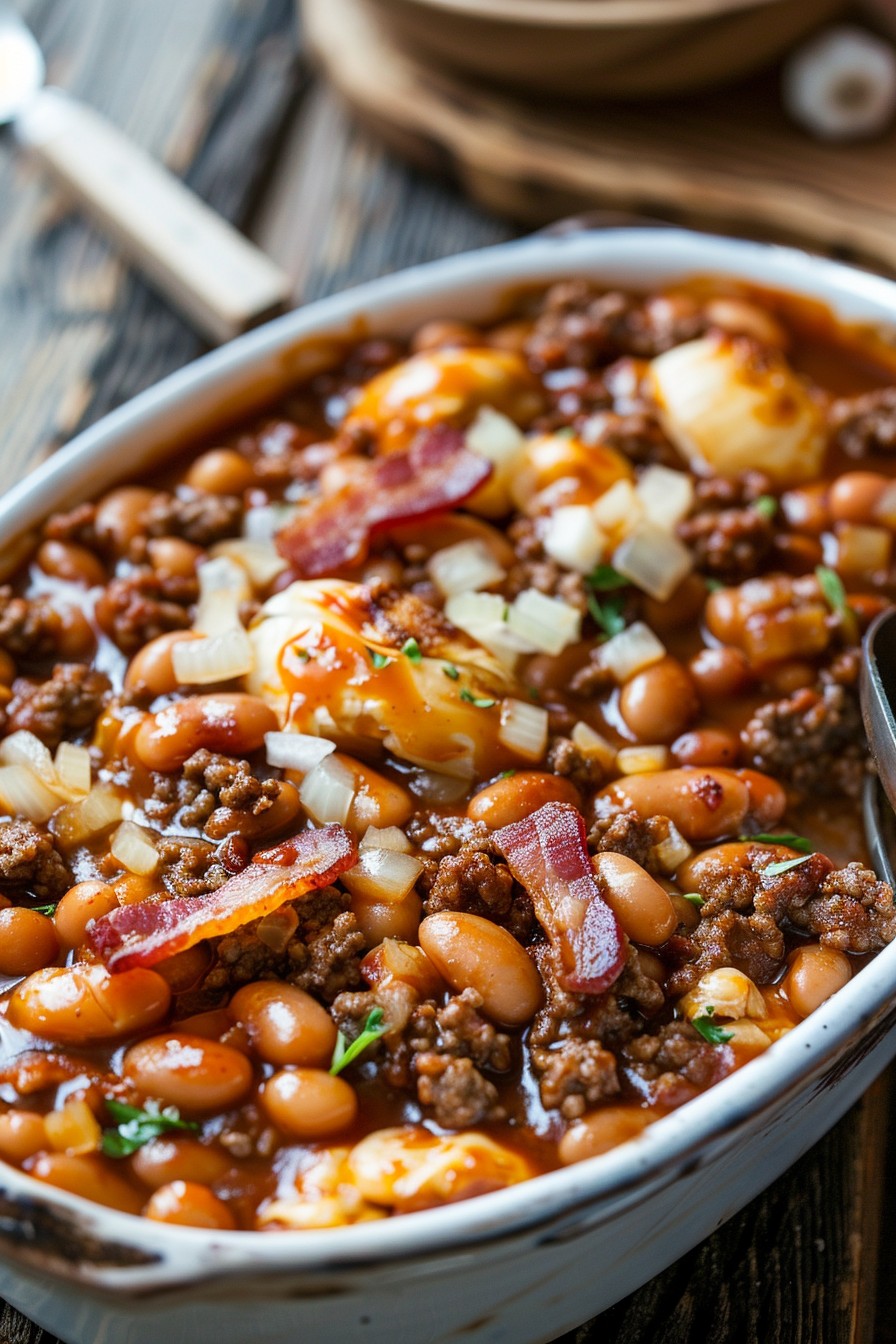 Cowboy Beans Recipe With Hamburger And Bacon