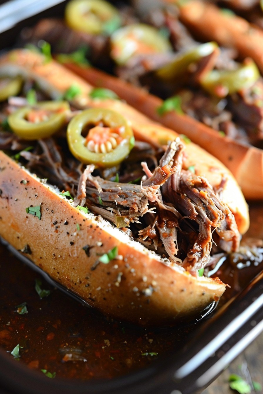 Crock Pot Italian Beef Recipe Pepperoncini