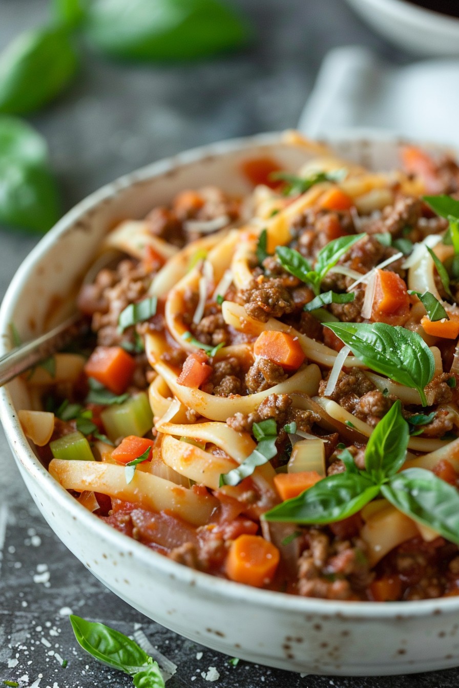 Ground Beef Bolognese Recipe