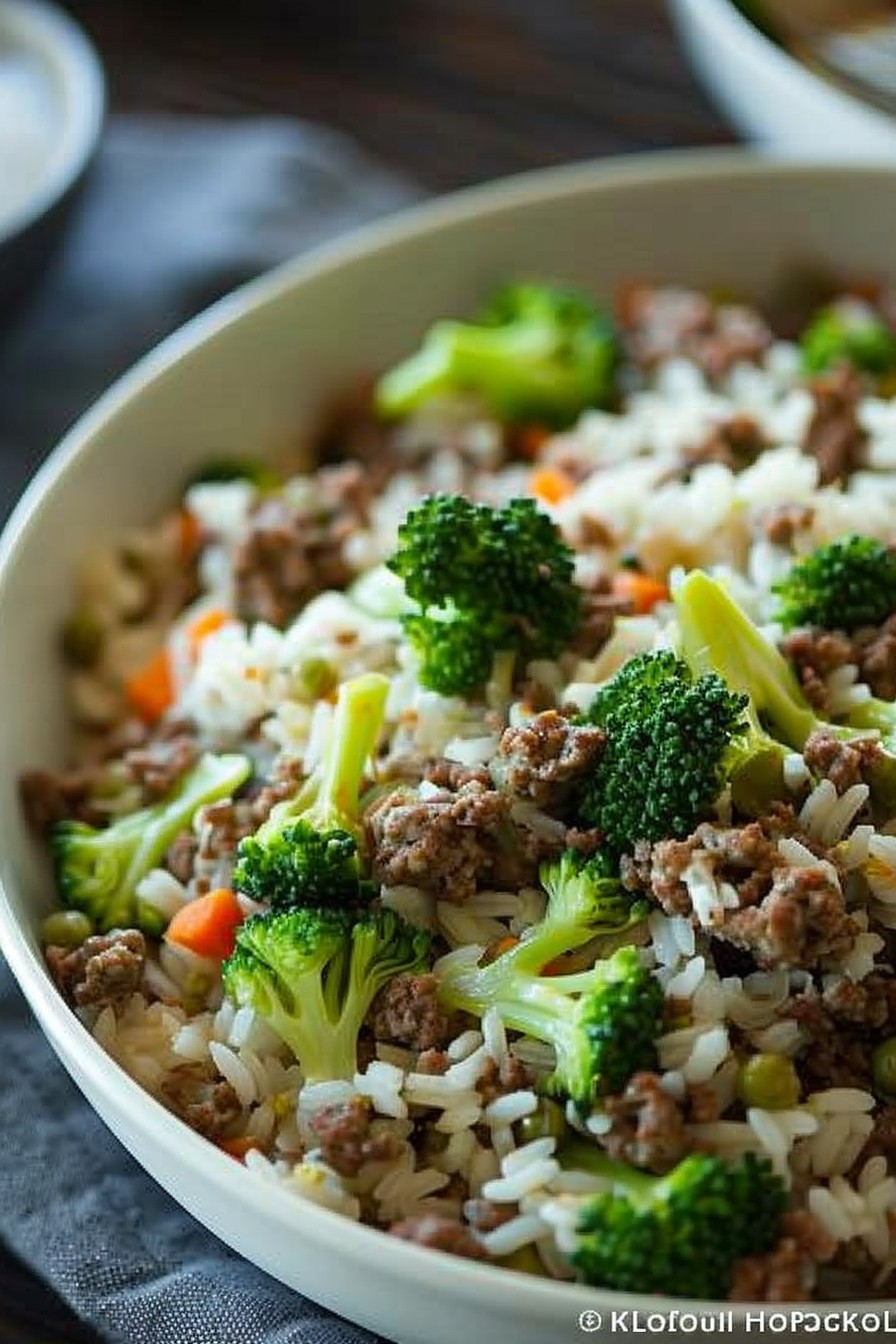 Ground Beef Broccoli Rice Recipe