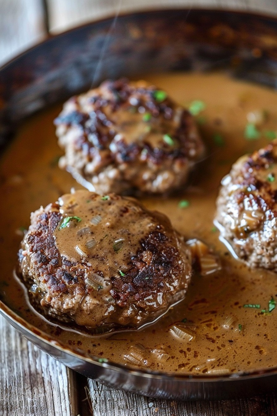 Hamburger Steak And Gravy Recipe