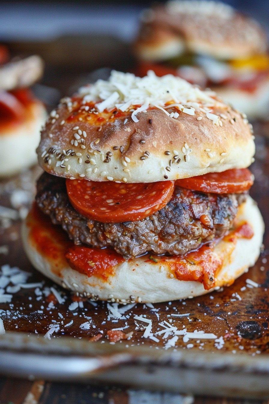 Pizza Burger Recipe With Ground Beef