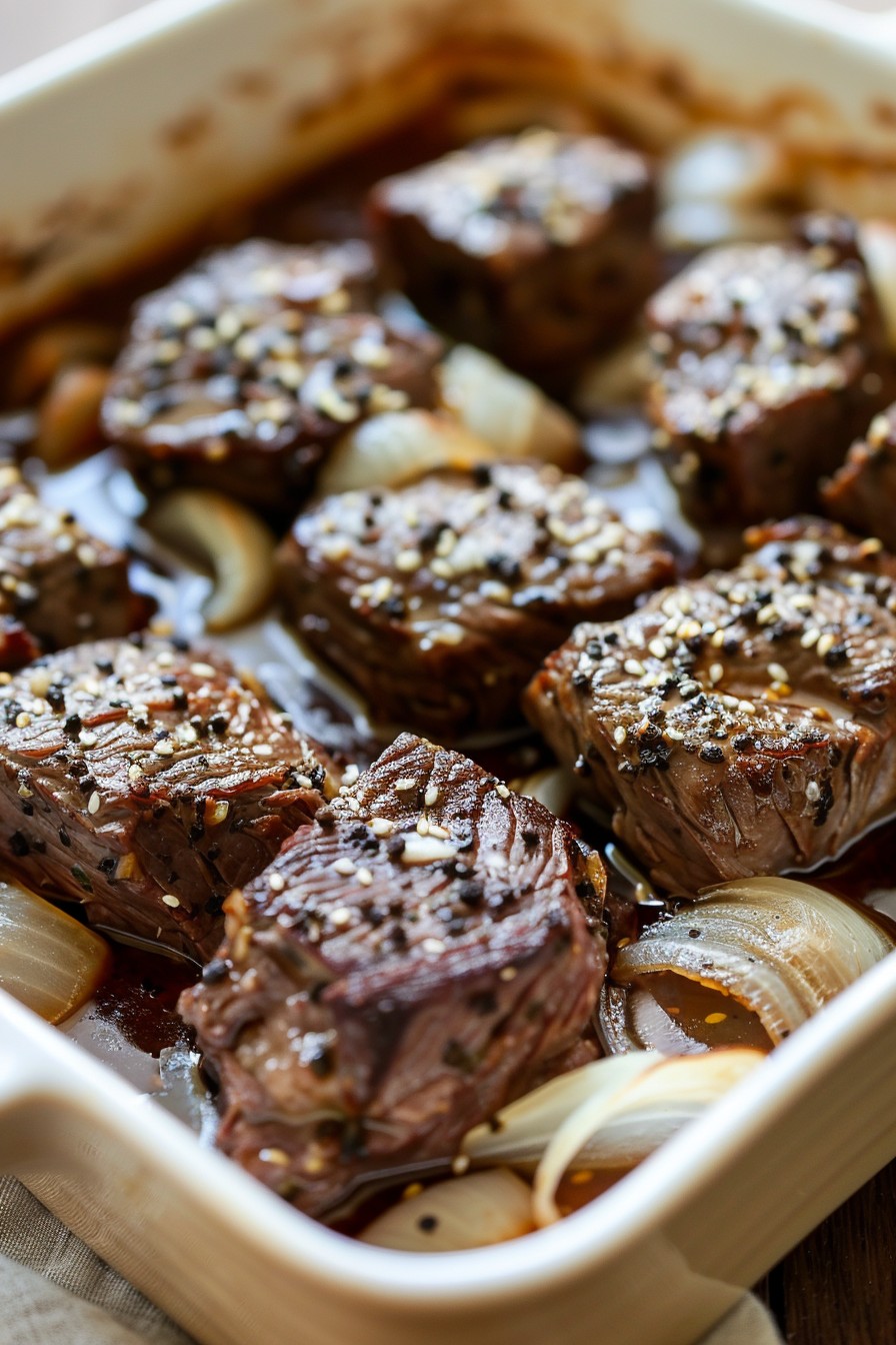 Recipe For Beef Tips In The Oven