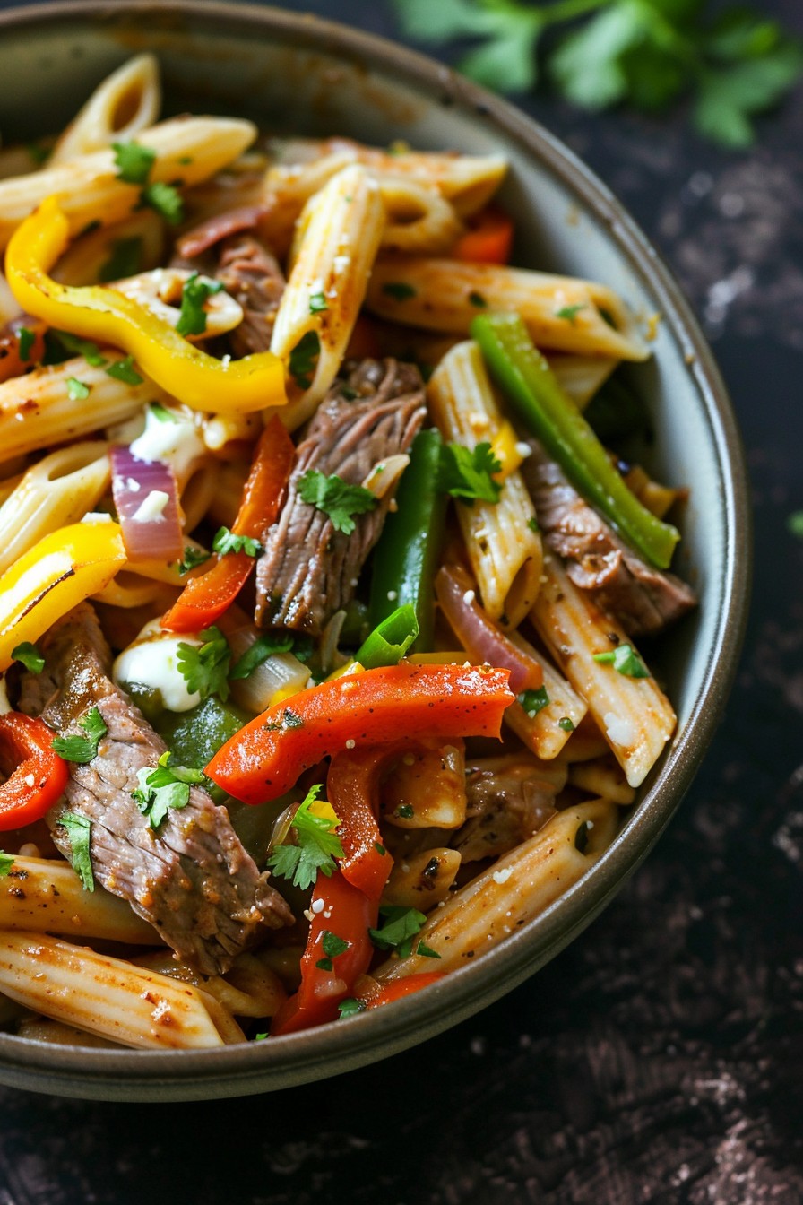 Steak Fajita Pasta Recipe